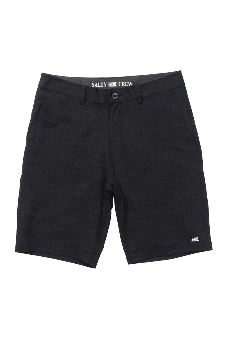 Salty Crew Drifter 21" Triblend Hybrid Cargo Short - Charcoal - Front