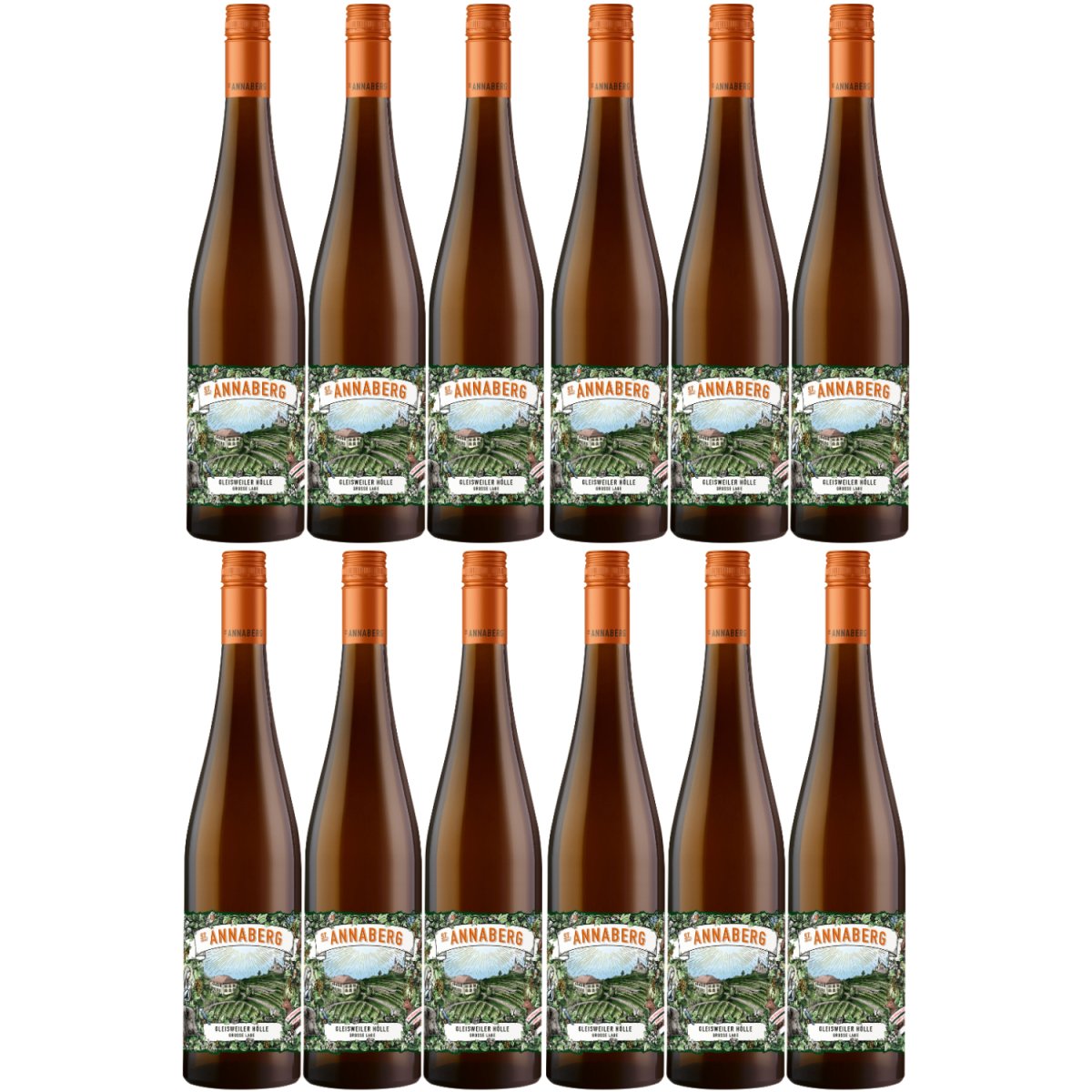 Sankt Annaberg Gleisweiler Hölle Alte Reben Riesling trocken BIO Weißwein Wein Trocken Pfalz (12 x 0,75l) - Versanel -