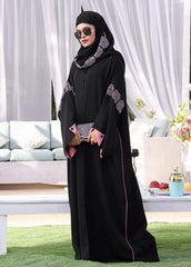 The Great Master (TGM) Korean Nida Front Open Abaya Zaynah
