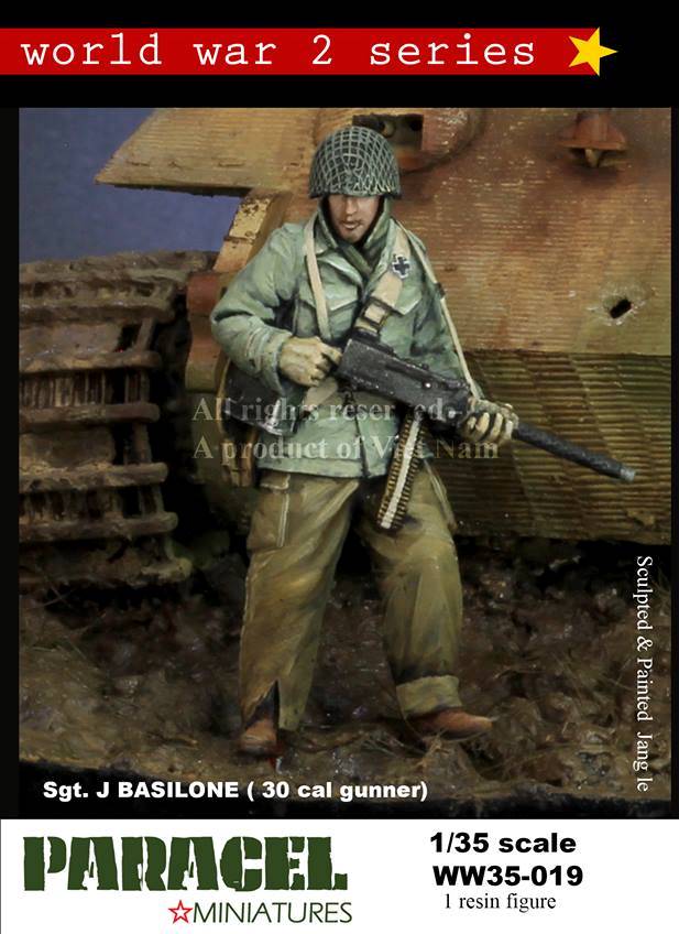 Sgt. J. Basilone (30 cal. Gunner)