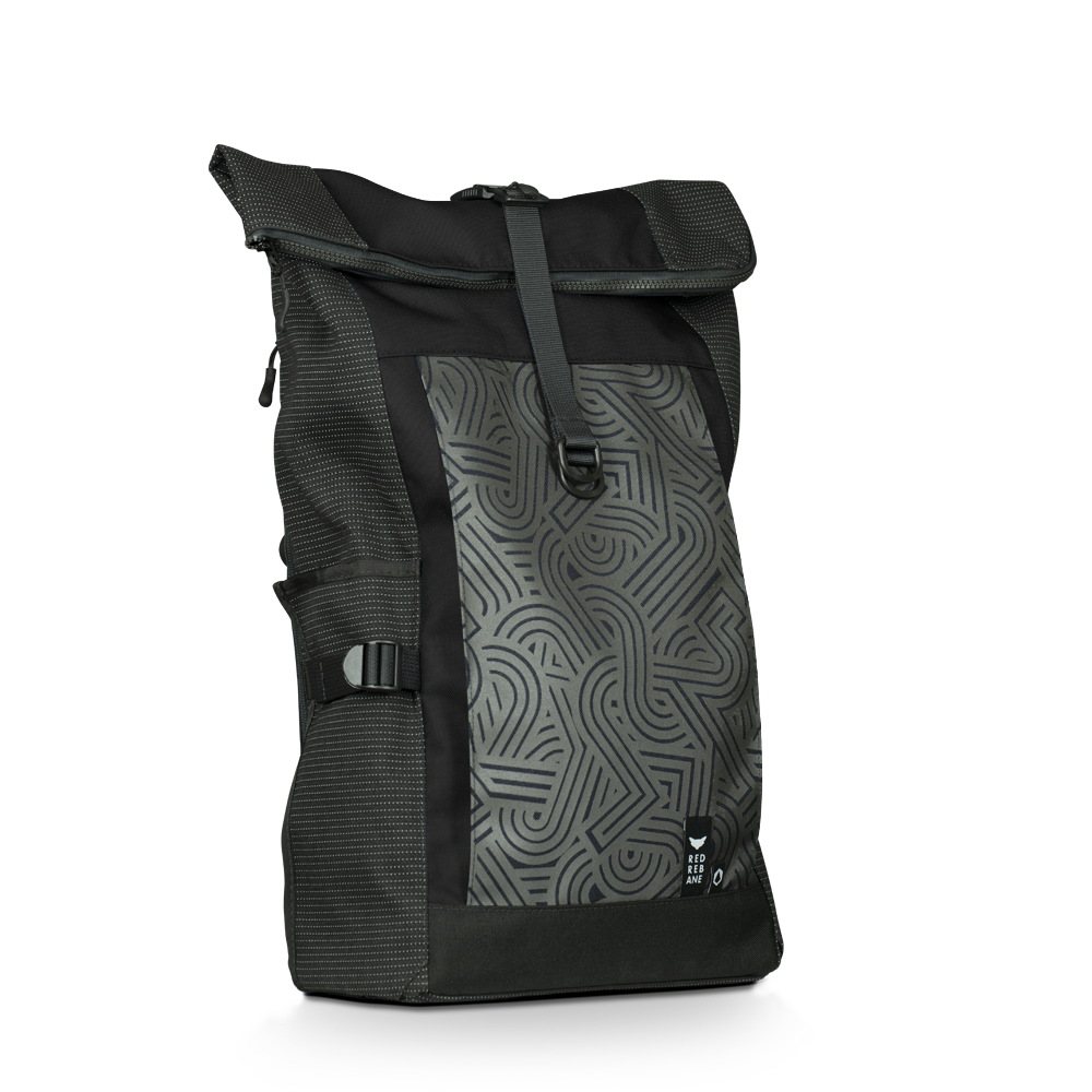 Red-Rebane Backpack in Black colour