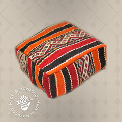 Sitzkissen Pouf Beni Ourain Liyana,s -Teppich