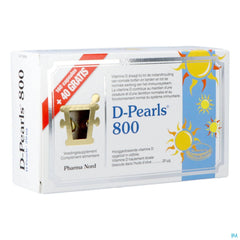 [[locale: nl]] Verpakkingsfoto D-pearls 800 | 200 Vitamine D3 Capsules | Supplement