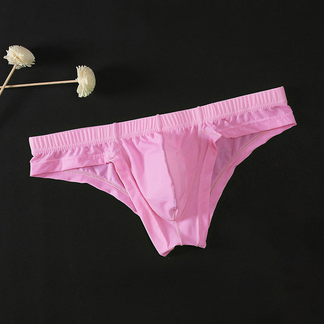 Men's Ice Silk Briefs, Breathable Soft Seamless Underwear