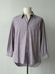 Christian Dior 1990s Pure Cotton Button Neck Shirt - XL