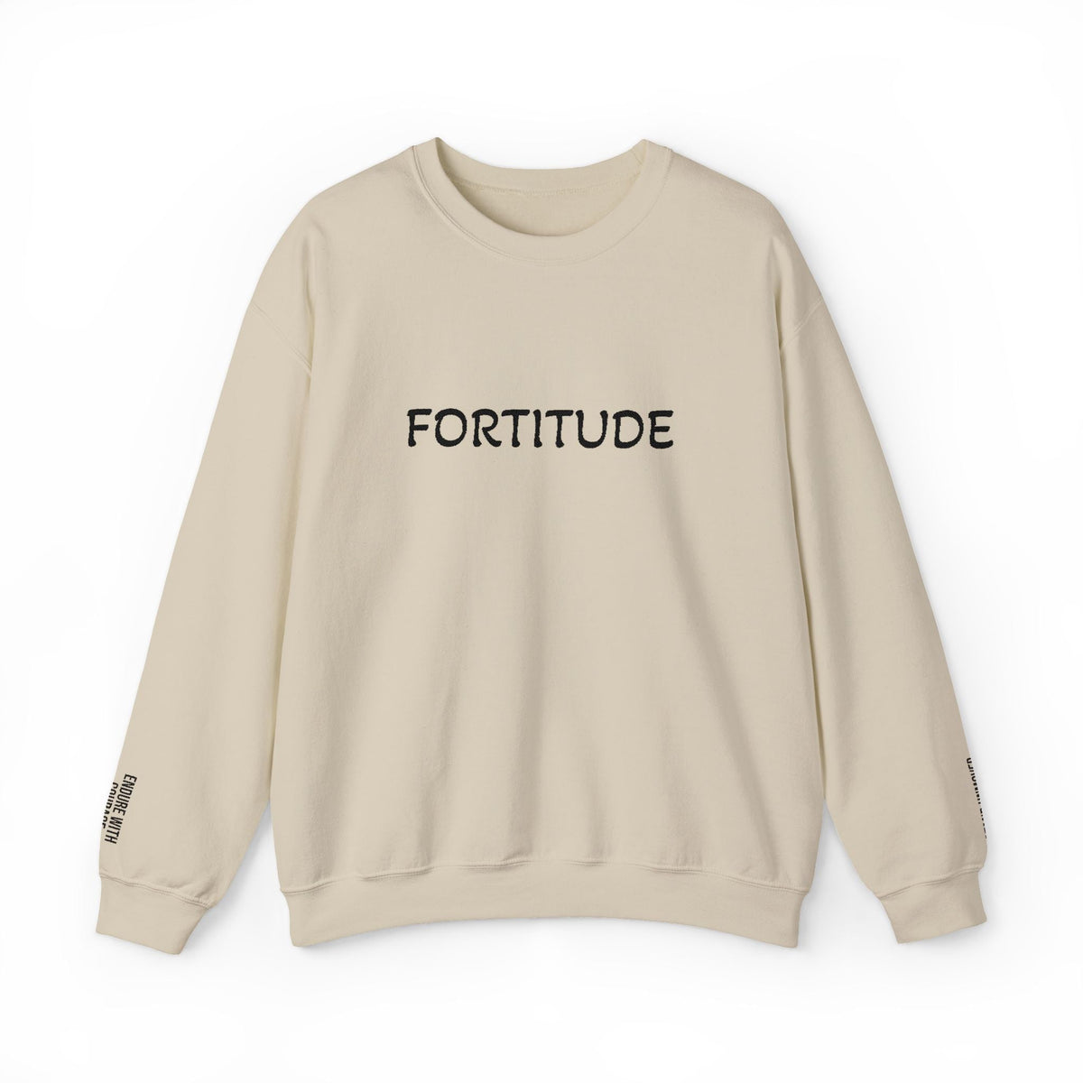 Entered Apprentice Blue Lodge Sweatshirt - Fortitude Front & Sleeves Embroidery - Bricks Masons