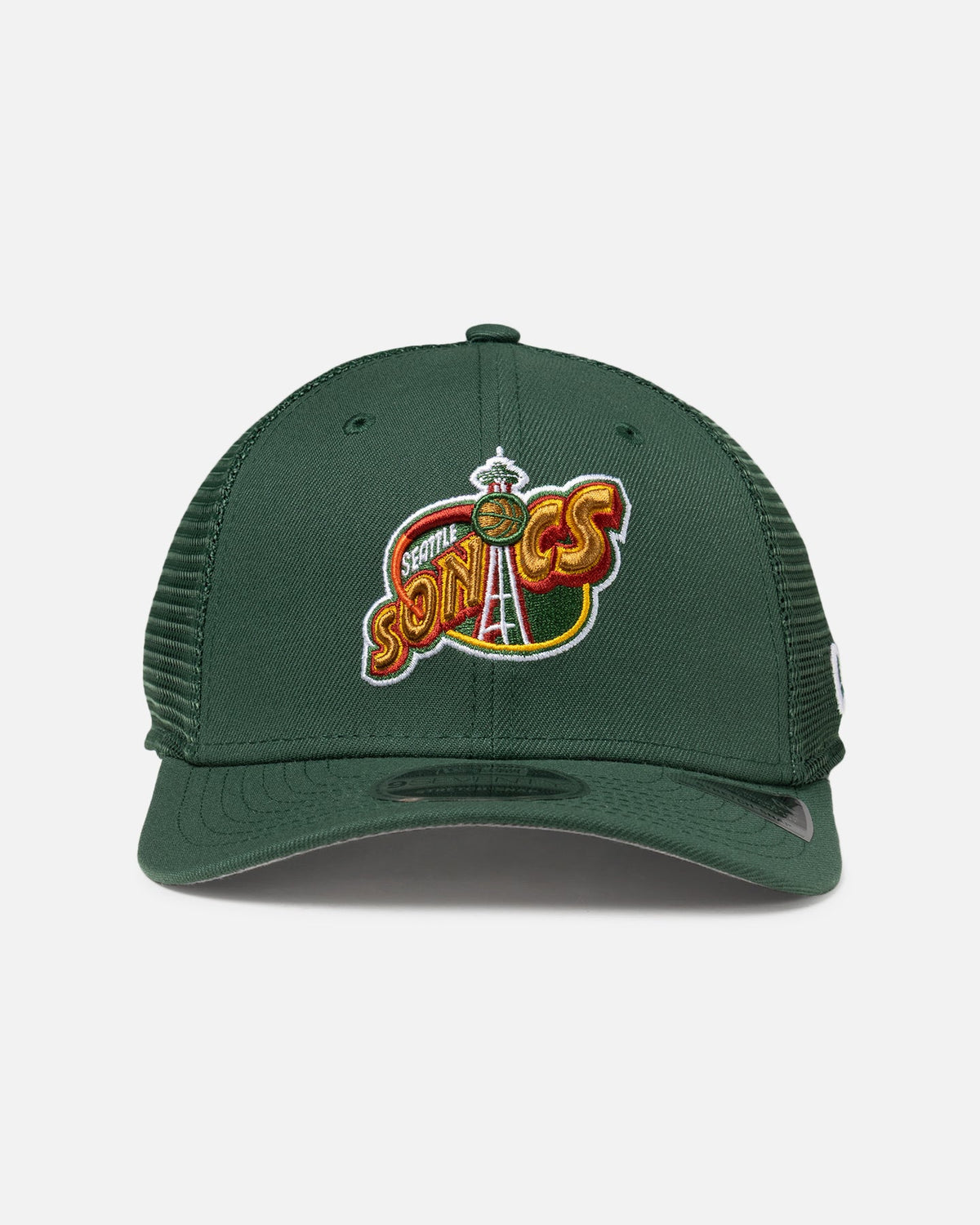 New Era Seattle SuperSonics 'HWC' 9SEVENTY Trucker Stretch Snapback Dark Green