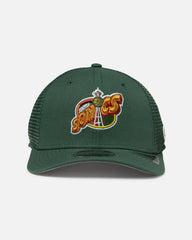 New Era Seattle SuperSonics 'HWC' 9SEVENTY Trucker Stretch Snapback Dark Green