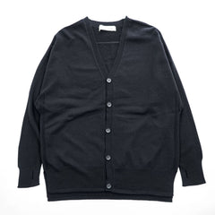 New Balance Tokyo Design Studio JMTL9552 Knit Cardigan Black Wool Blend Made in Japan S