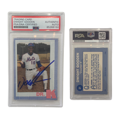 1985 Dwight Doc Gooden Renata Galasso Dwight Gooden Dr.K #21 PSA Auto Authentic
