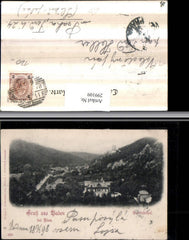 299109,Gruß aus Baden b. Wien Helenental Totale m. Ruine