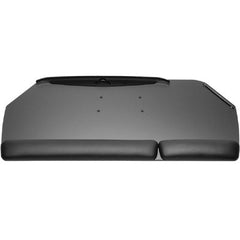 Workrite UB-488-25 & CB-488-25 Split-Pad Corner keyboard tray 27 inch platform with foam-filled wrist rests and ultra-thin design