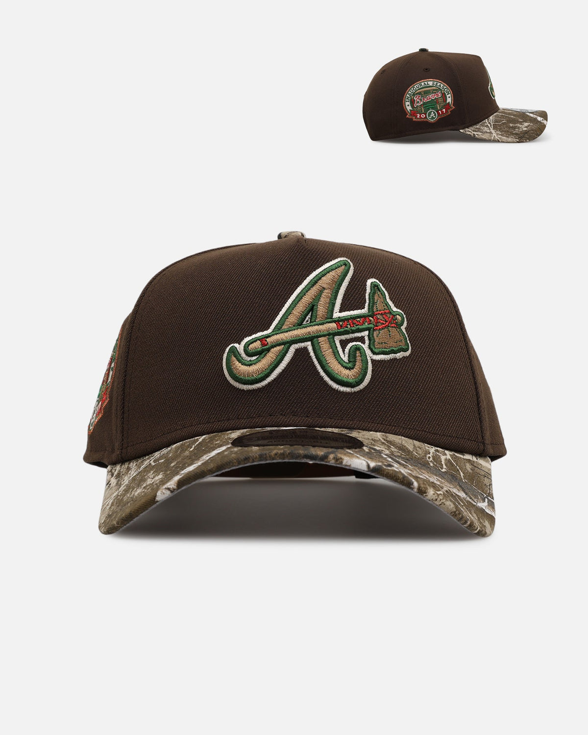 New Era Atlanta Braves 'Great Outdoors' 9FORTY A-Frame Snapback Brown/Camo
