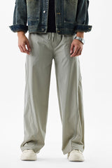 Relaxed Fit Stretch Light Grey Trousers