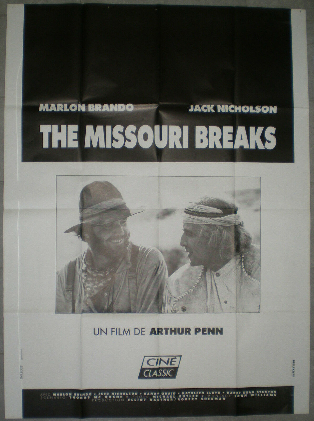 MISSOURI BREAKS Arthur Penn MARLON BRANDO Jack Nicholson R120x160cm
