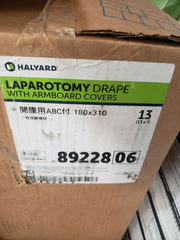 HALYARD LAPAROTOMY DRAPE WITH ARMBOARD COVERS (CASE OF 13) 89228-Mega Mart Warehouse-Ultimate Unclaimed Freight Buyer and Seller Specialists