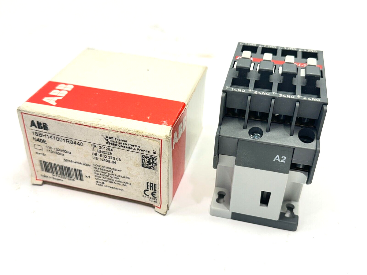 1SBH141001R8440 | ABB N40E Contactor Relay 110-120V - New Other - Maverick Industrial Sales