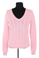 Pull Ralph Lauren Rose en Coton, taille S - Seconde Main
