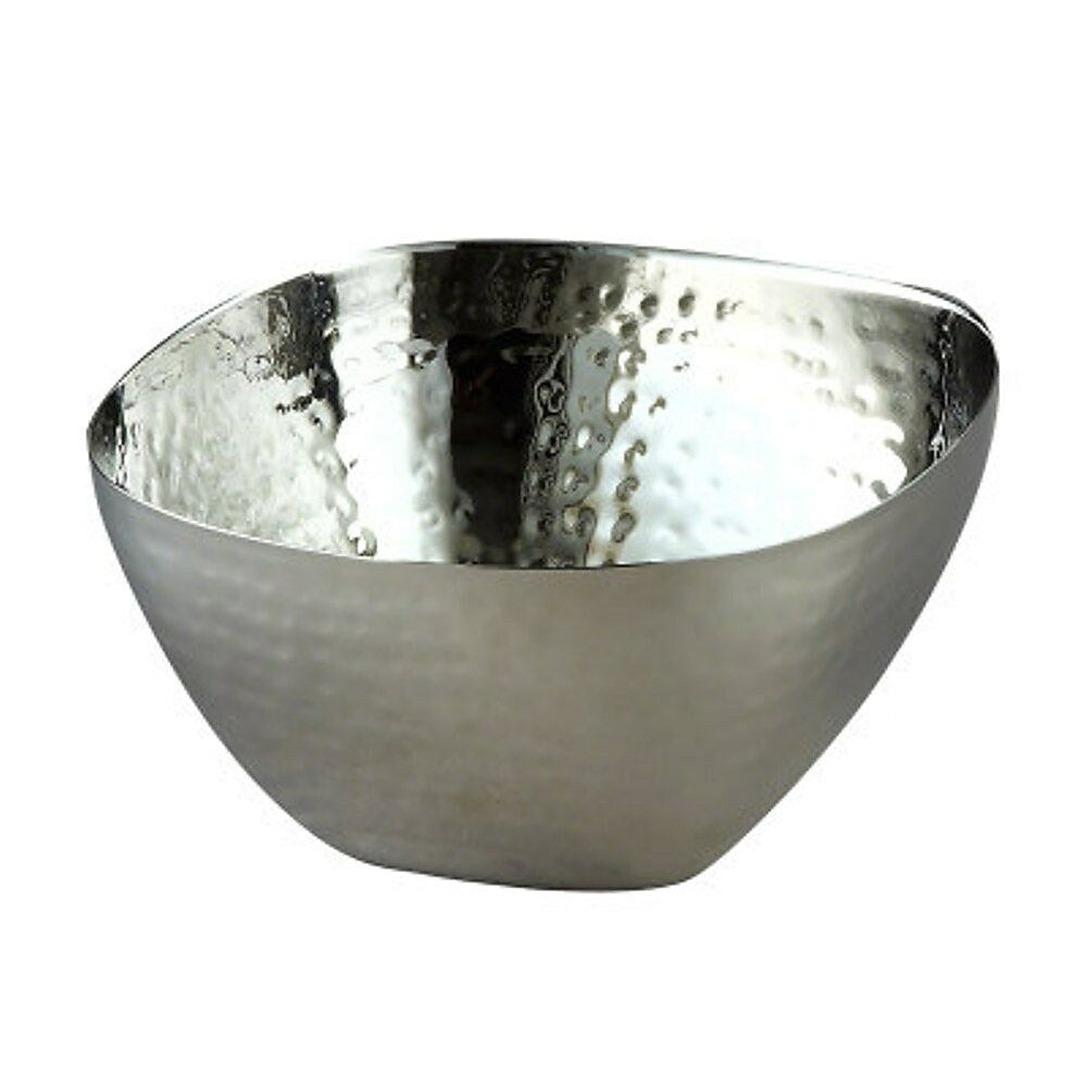Elegance – Bol en acier inoxydable forgé, carré, 10 po-L’ensemble comprend : 1 pièce