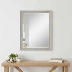 53" Silver Solid Wood Framed Accent Mirror - Homeroots - Flyclothing LLC
