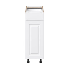 Project Source Cheyenne White 12-in W x 34.5-in H x 24.56-in D White 1-Drawer Base Ready To Assemble Cabinet (Raised Panel Square Style)