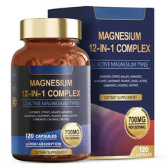 MagnéZen™ – Complexe Magnésium 12 en 1 | 120 Gélules 🇨🇬