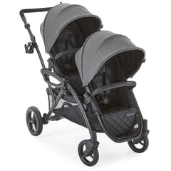 Contours Options Elite V2 Convertible Modular Tandem Double Baby & Toddler Stroller with Reversible Spacious Easy-Lift Seats, Infant Car Seat Compatibility, Sturdy and Convenient Standing Fold, Gray