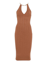 ELISABETTA FRANCHI Abito Donna  AM16S61E2 600 CUOIO