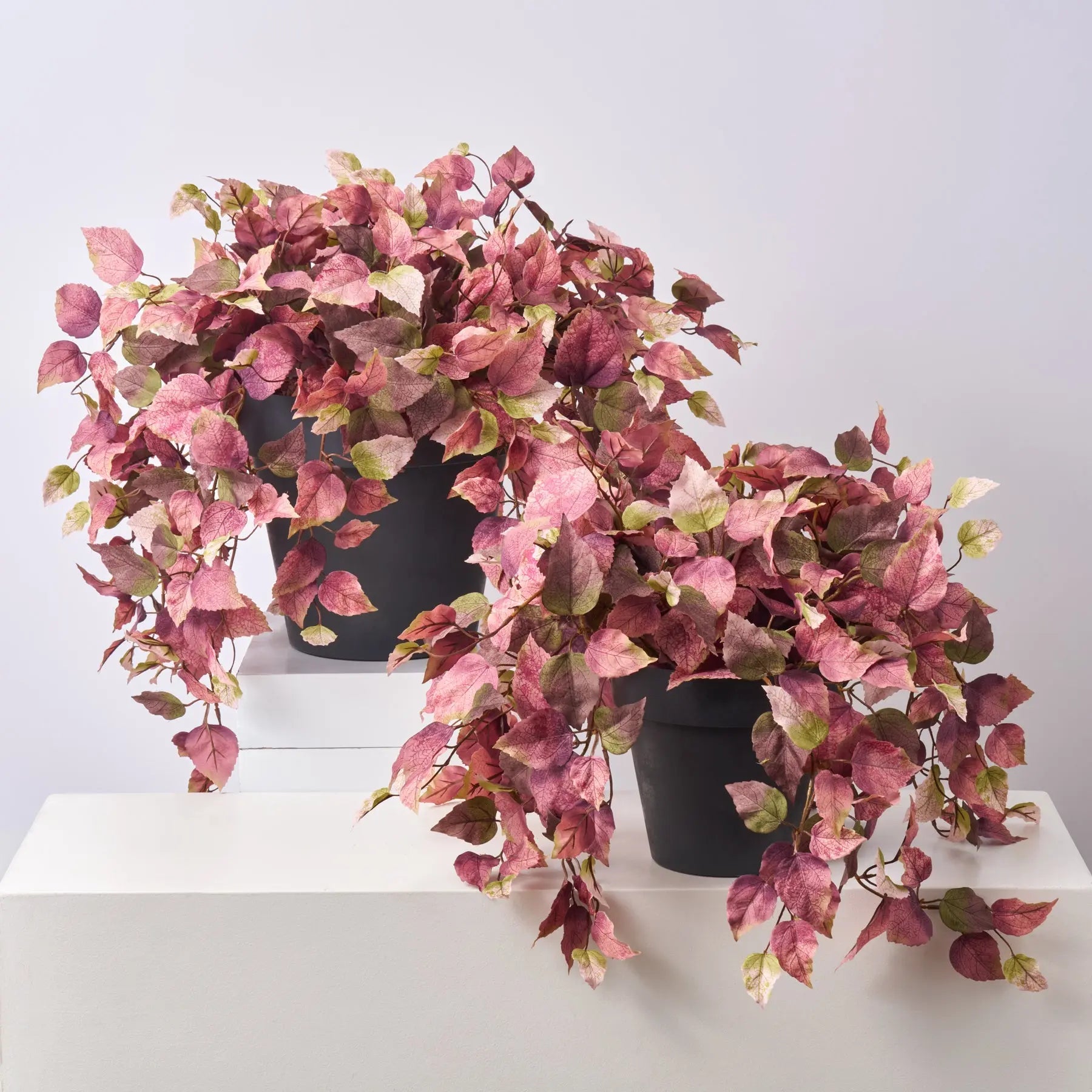 Realistic Mauve Green Aspen Leaf Fall Foliage Vine Potted Outdoor Urn Filler Arrangement - Available in 2 Sizes - Darby Creek Trading