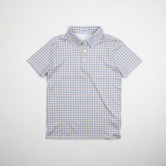 Brazos Plaid Polo Short Sleeve Shirt