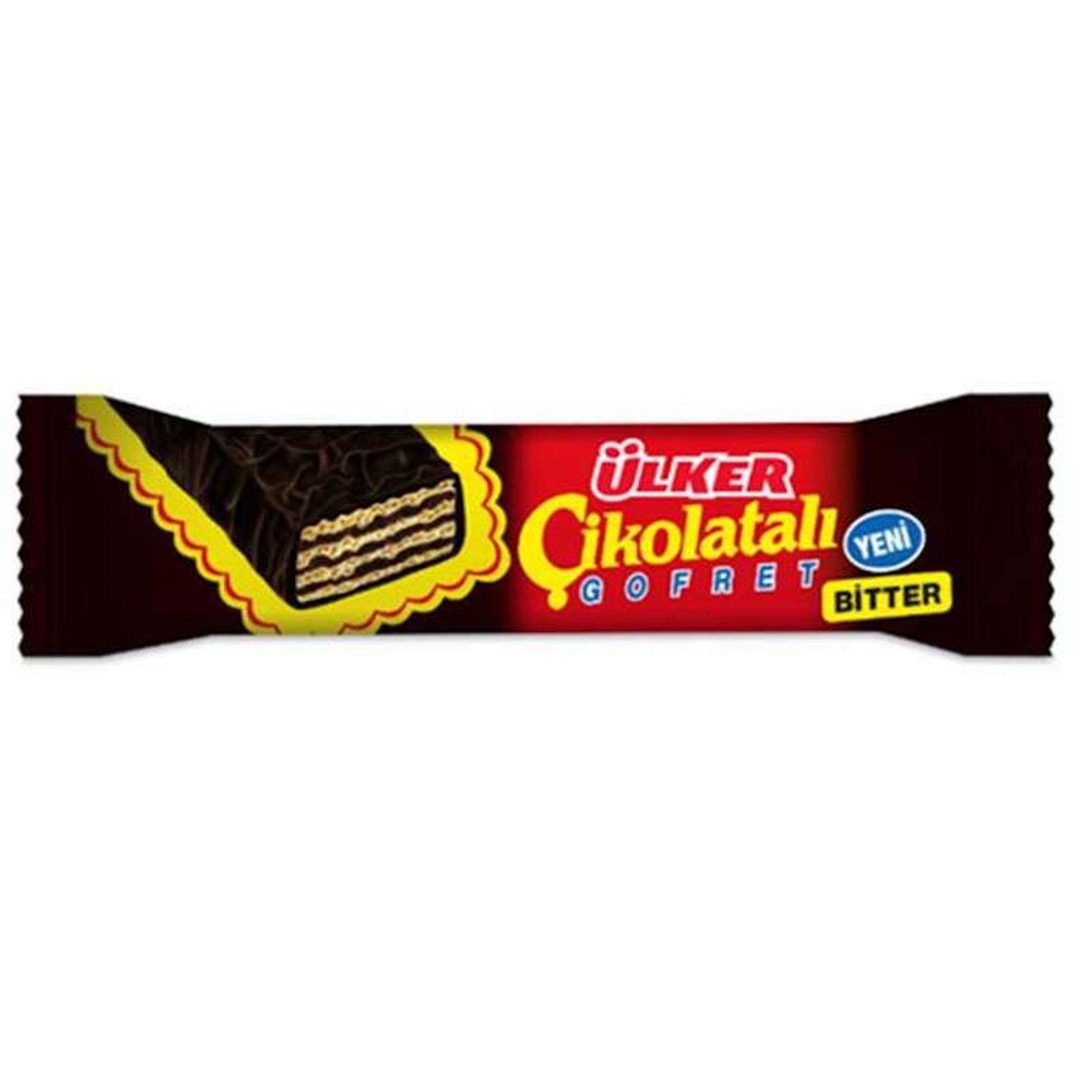 Ülker Cikolata Gofret Dark Chocolate Bitter 36g