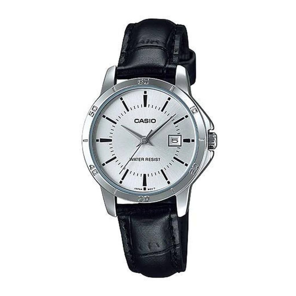 Casio Reloj Análogo Casual de Acero Inoxidable para Mujer, LTP-V004L-7A