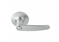 Delf Terifa Privacy Lever Door Handle Set - Satin Chrome (on Round Rosette)
