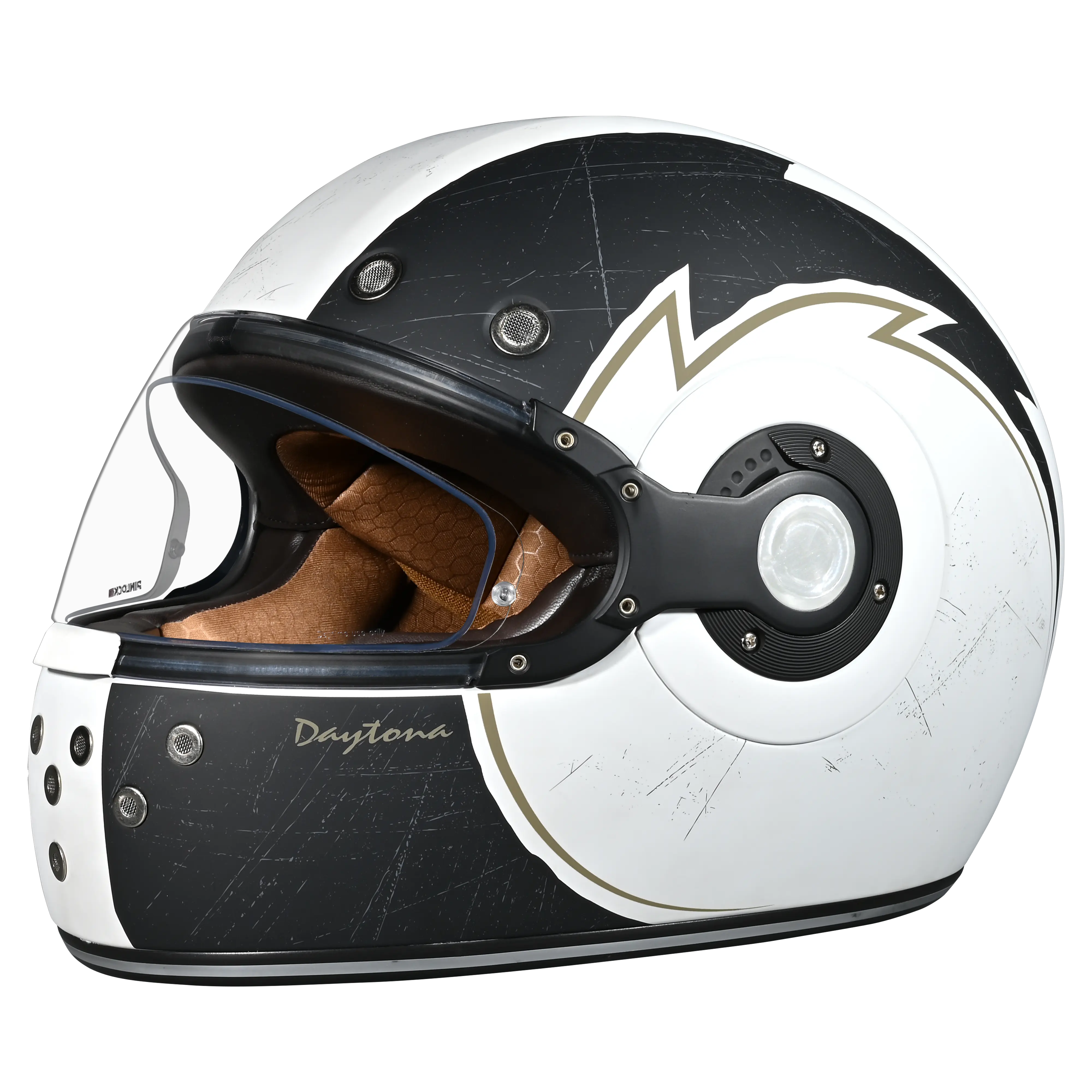 DOT Daytona Retro Full Face Motorcycle Helmet: Vintage Style for Men, Women, & Youth - W/ Blitz Daytona Helmets