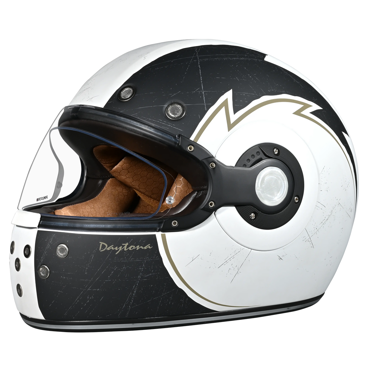 DOT Daytona Retro Full Face Motorcycle Helmet: Vintage Style for Men, Women, & Youth - W/ Blitz Daytona Helmets