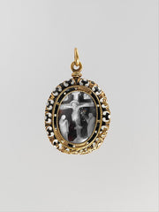 :Christ Crucified between the Virgin and Saint John 14th cen-16x12"(A3) Poster