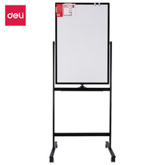 Deli E7893 Mobile Magnetic Whiteboard & Chalkboard - 600x900mm