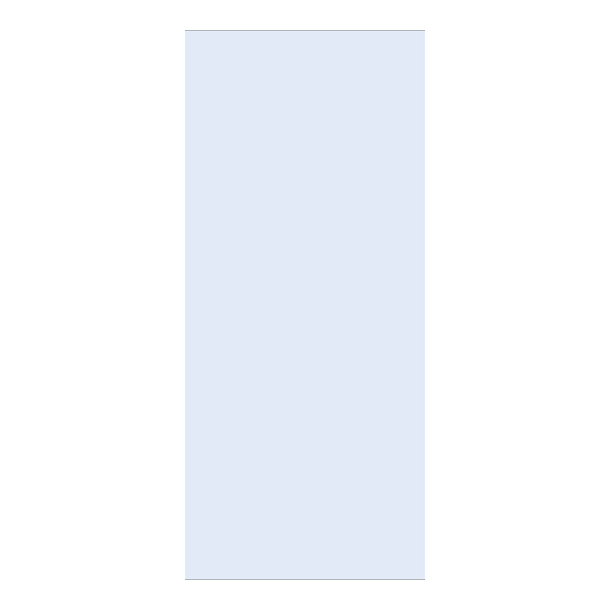 BRAUER Wand 100 helder glas zonder uitsparingen GL-W3H100