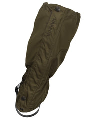 Willow Green Coloured Harkila Pro HWS Gaiters on white background #colour_willow-green