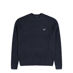 Fred Perry Lambswool Raglan Jumper Anchor Grey Sweatshirts K1548-297 | Overkill