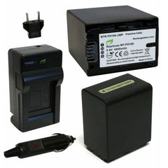 Sony DCR-HC20 Battery 2-Pack 4600mAh Charger
