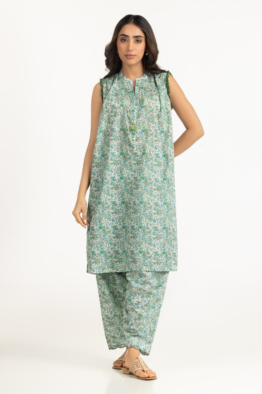 UAE-Lawn Printed Co-Ord Set IUSTTS-2128