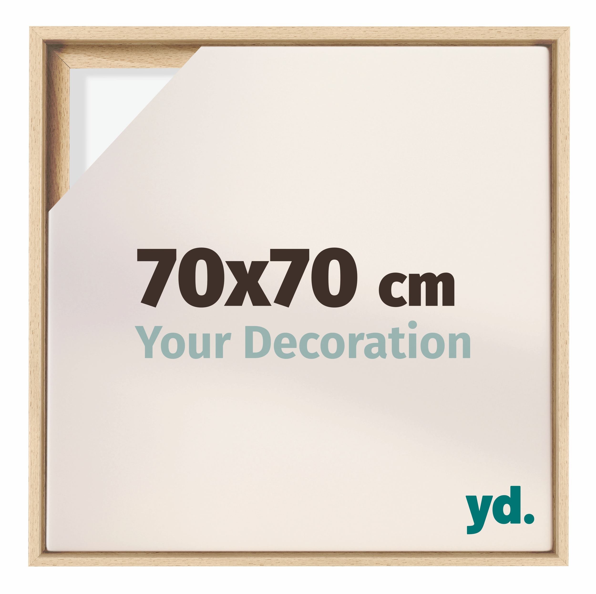 Lyon MDF Baklijst 70x70cm Hetre De Face Mesure | Yourdecoration.fr