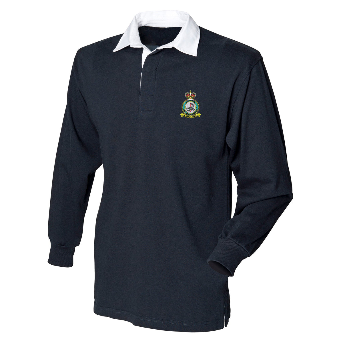No 3 Squadron RAF Regiment Front Row Long Sleeve Rugby Shirt