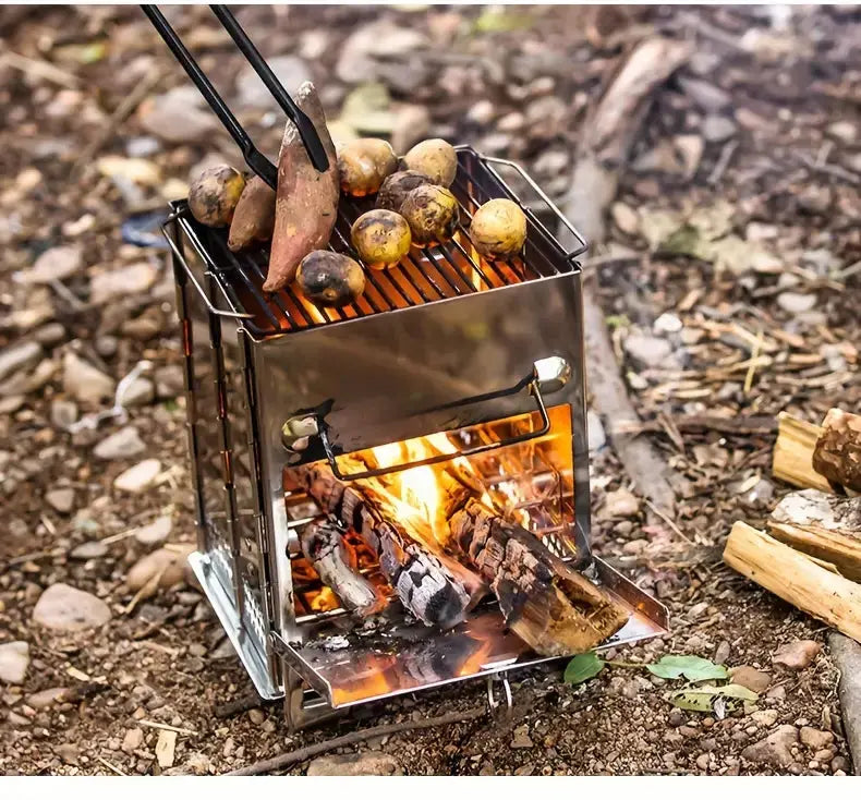 FirePower Compact – Tragbarer Edelstahl Holzofen für Outdoor-Aktivitäten | Karnz