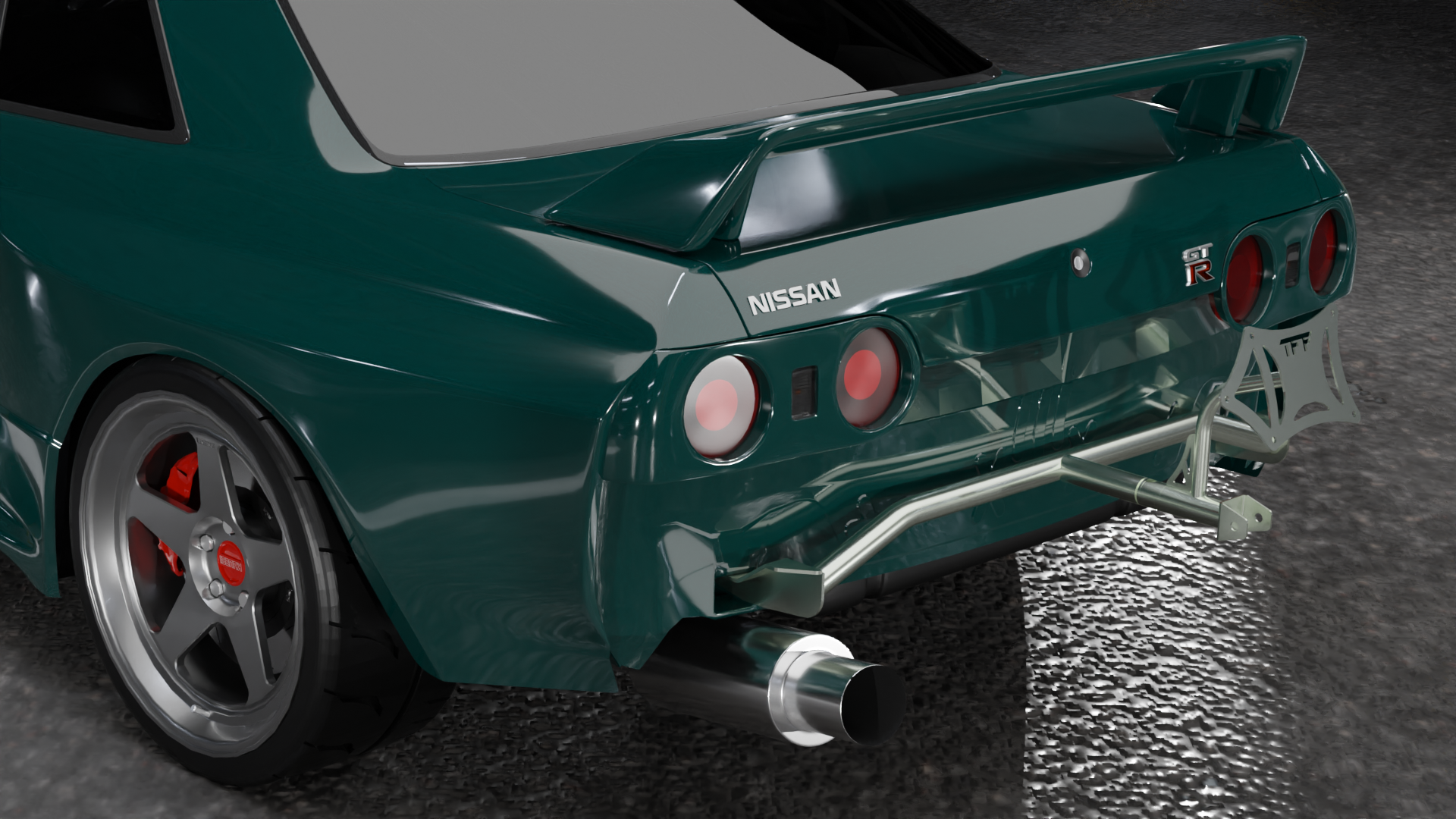 Nissan Skyline R32 - Drag Parachute Mount