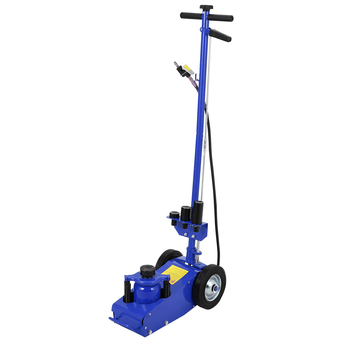 30 Ton 22 Ton Air Hydraulic Floor Jack, 66,000/44,000 LBS Capacity for Heavy Duty Trucks & Tractors, Low Profile 9 Inch, with 4 Adapters, Dual Power (Air/Manual Hydraulic), 46" Adjustable Handle