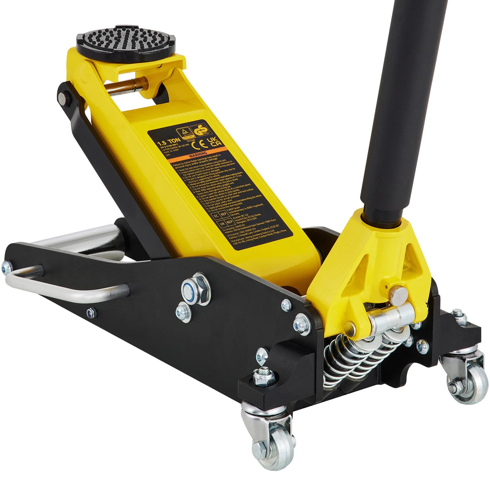 SucceBuy Car Jack 1.5-3T Floor Jack Aluminum&Steel Racing Jack W/ Single Pistons Quick Lift Pump Tire Change Lifting Repair Tool