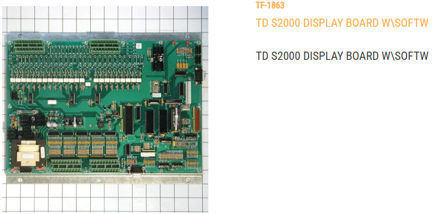 TD S2000 DISPLAY BOARD W/2.21 SOFTWARE