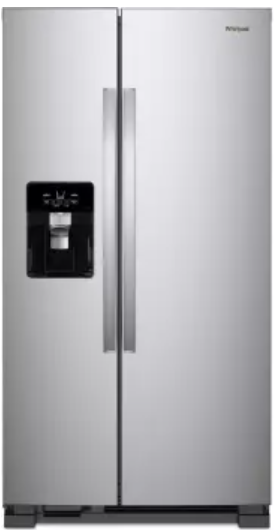 Whirlpool 33 Inch Freestanding Side by Side Refrigerator with 21.4 Cu. Ft. Total Capacity WRS321SDH(V/B/Z/W)